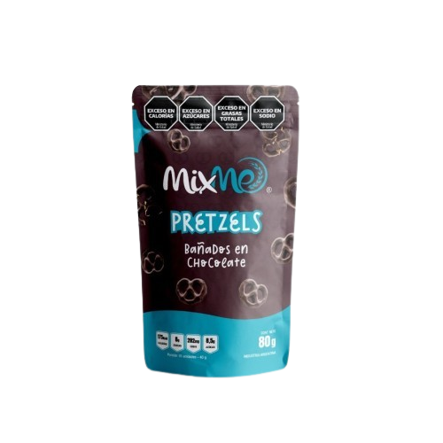 PRETZELS BA?ADOS EN CHOCOLATE 80G